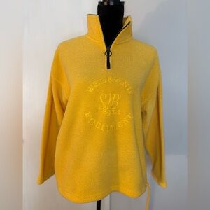 Vintage Saint John's Bay Active Yellow Quarter-Zip Sweatshirt